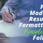 resume format principles
